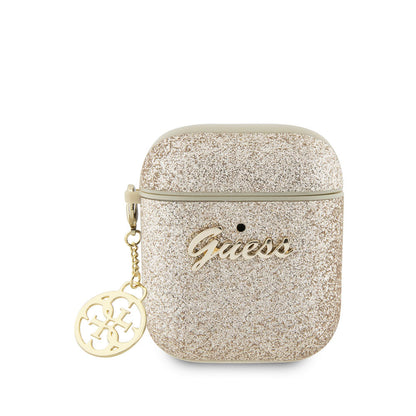Apple Airpods Kılıf GUESS Glitter 4G Charm Kapak - Görsel 2
