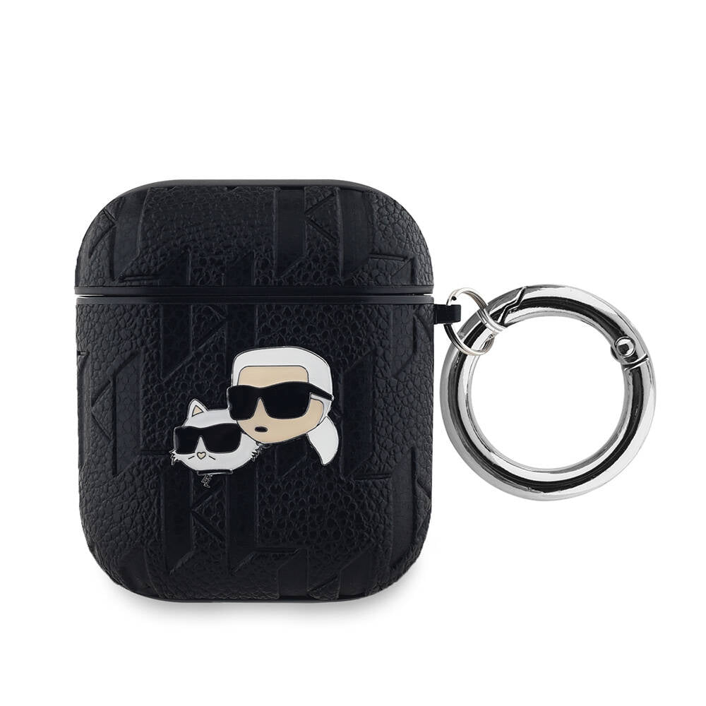 Apple Airpods Kılıf Karl Lagerfeld Orjinal Lisanslı Monogram Silikon Kapak - Görsel 2