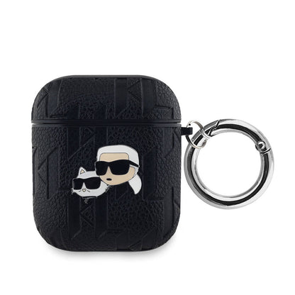 Apple Airpods Kılıf Karl Lagerfeld Orjinal Lisanslı Monogram Silikon Kapak - Görsel 2