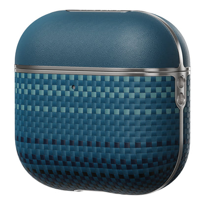 Apple Airpods Pro 2 Kılıf Aramid Fiber Pitaka Tactile Woven Sunset-Moonrise Serisi Kapak - Görsel 2