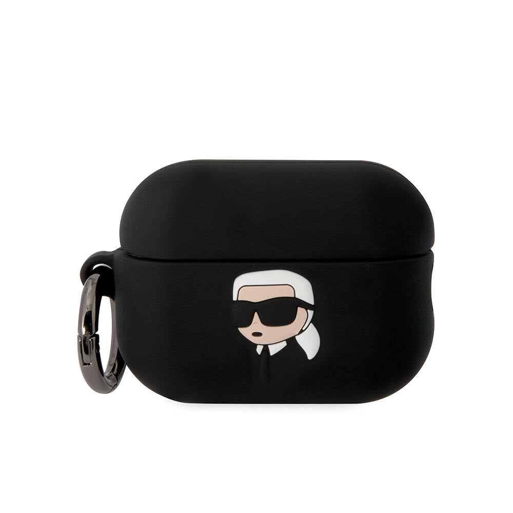 Apple Airpods Pro 2 Kılıf Karl Lagerfeld Orjinal Lisanslı Karl 3D Silikon Kapak - Görsel 2