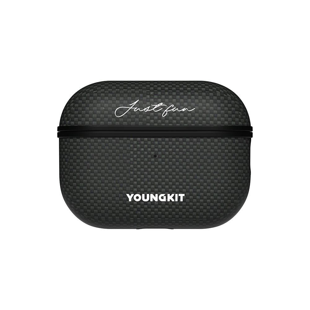 Apple Airpods Pro 2 Kılıf M-safe Şarj Özellikli Aramid Fiber Youngkit 1500D Kevlar Extreme Wing Serisi Kapak - Görsel 2