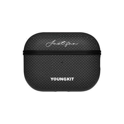 Apple Airpods Pro 2 Kılıf M-safe Şarj Özellikli Aramid Fiber Youngkit 1500D Kevlar Extreme Wing Serisi Kapak - Görsel 2
