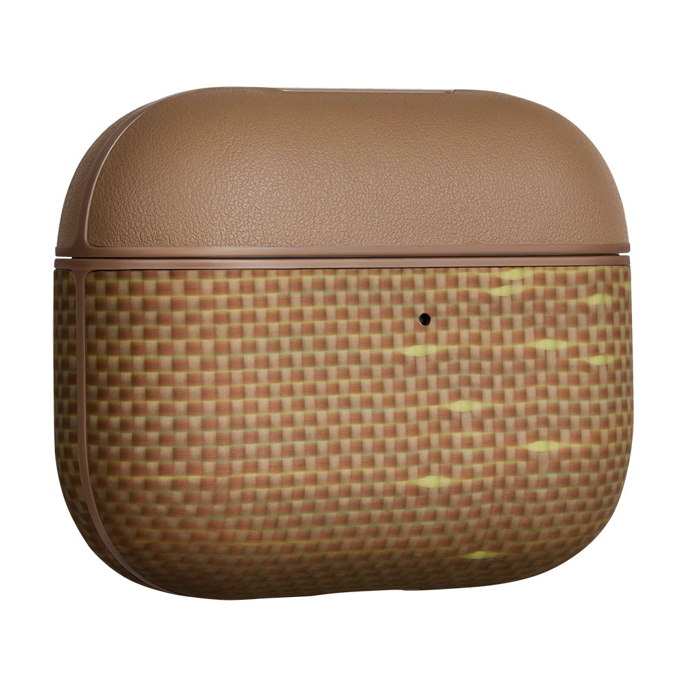 Apple Airpods Pro 3 Kılıf Aramid Fiber Pitaka Glints of Gold Serisi Kapak - Görsel 2
