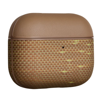 Apple Airpods Pro 3 Kılıf Aramid Fiber Pitaka Glints of Gold Serisi Kapak - Görsel 2