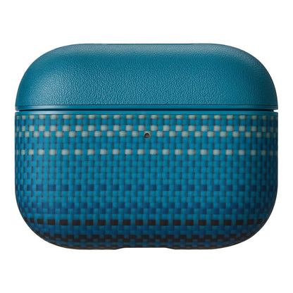 Apple Airpods Pro 3 Kılıf Aramid Fiber Pitaka Tactile Woven Sunset-Moonrise Serisi Kapak - Görsel 2