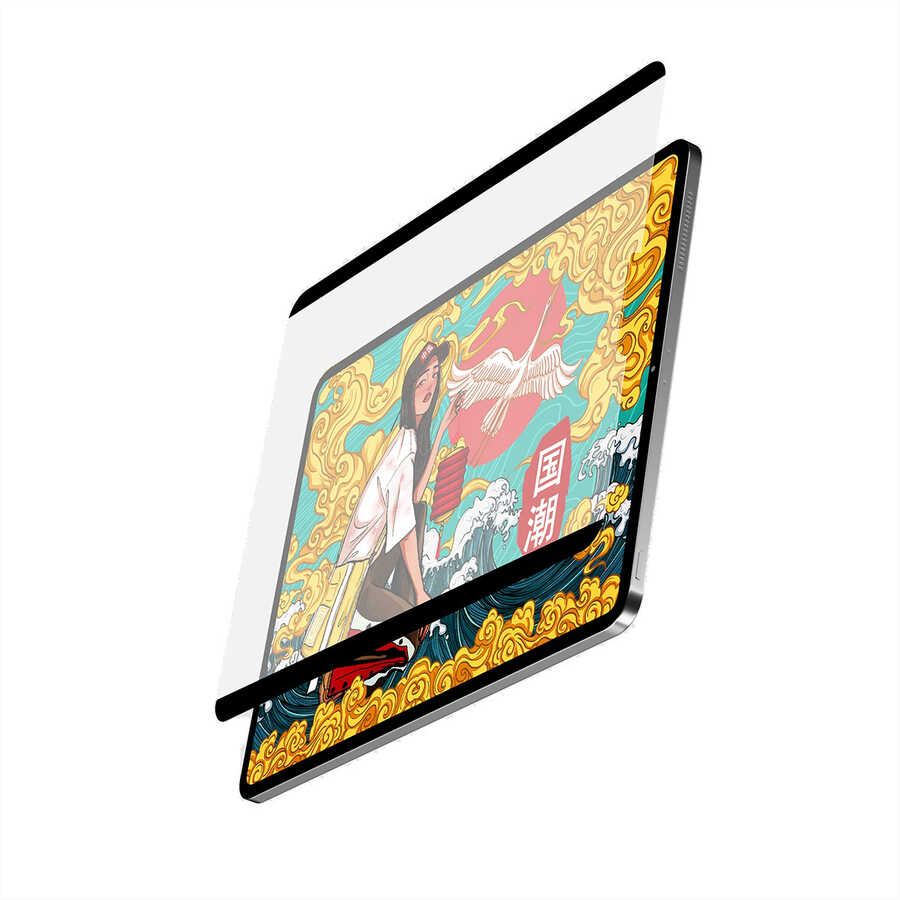 Apple iPad 10.2 (8.Nesil) Wiwu Removable Mıknatıslı Ekran Koruyucu - Görsel 2