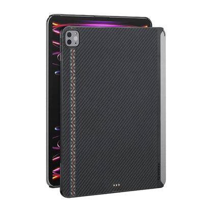Apple iPad Pro 11 2020 (2.Nesil) Kılıf Aramid Fiber Pitaka Ultra-Slim Classic Serisi Tablet Kapak - Görsel 4
