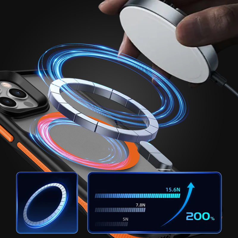 Apple iPhone 11 Case Magsafe Charging Feature Colored Edge Airbag Strip Zore Lamer Cover