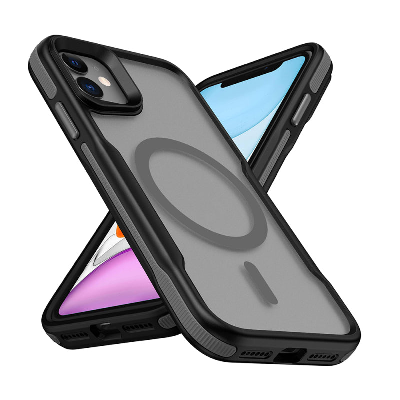 Apple iPhone 11 Case Magsafe Charging Feature Colored Edge Airbag Strip Zore Lamer Cover