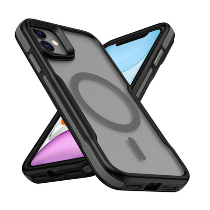 Apple iPhone 11 Case Magsafe Charging Feature Colored Edge Airbag Strip Zore Lamer Cover