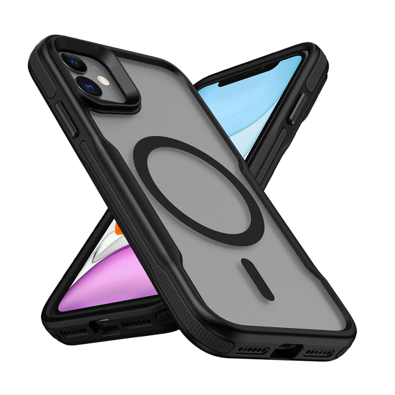 Apple iPhone 11 Case Magsafe Charging Feature Colored Edge Airbag Strip Zore Lamer Cover