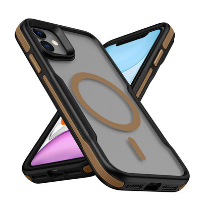 Apple iPhone 11 Case Magsafe Charging Feature Colored Edge Airbag Strip Zore Lamer Cover