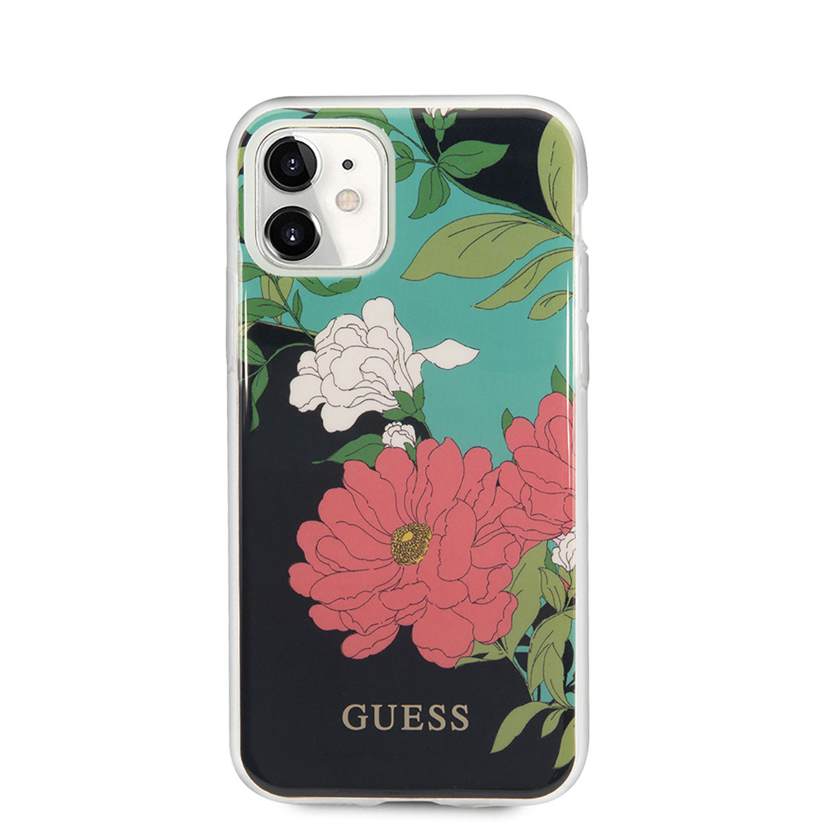 Apple iPhone 11 Kılıf GUESS Çiçek Desenli Tasarım Kapak - Görsel 2