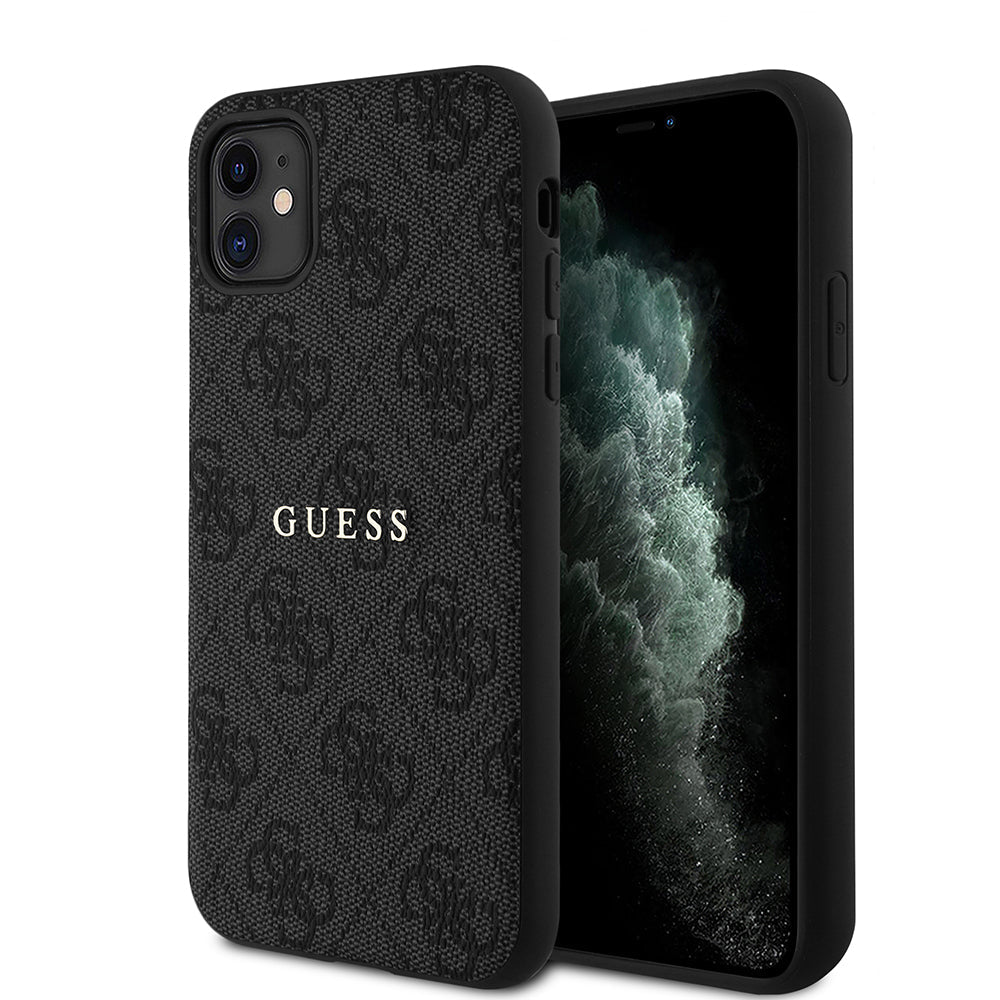 Apple iPhone 11 Kılıf Guess Orjinal Lisanslı 4G Desen Yazı Logolu Kapak - Görsel 3