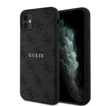 Apple iPhone 11 Kılıf Guess Orjinal Lisanslı 4G Desen Yazı Logolu Kapak - Görsel 3