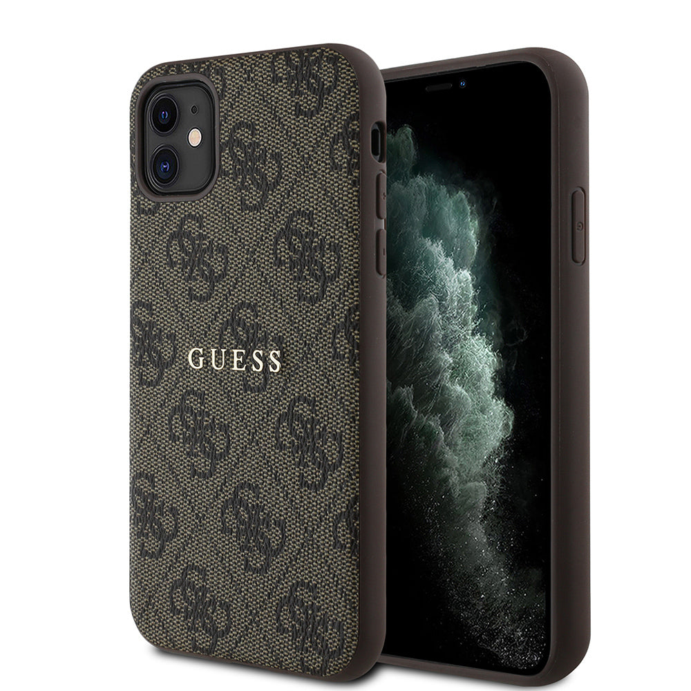 Apple iPhone 11 Kılıf Guess Orjinal Lisanslı 4G Desen Yazı Logolu Kapak - Görsel 2