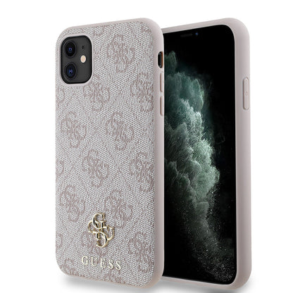 Apple iPhone 11 Kılıf Guess Orjinal Lisanslı M-safe Şarj Özellikli Small 4G Classic Kapak - Görsel 4