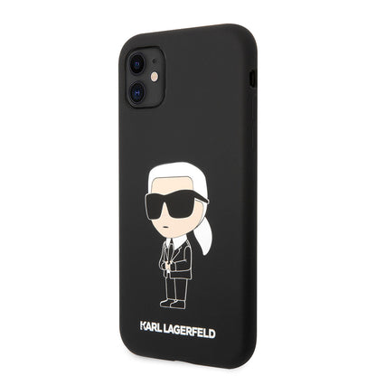 Apple iPhone 11 Kılıf Karl Lagerfeld Silikon Karl Dizayn Kapak - Görsel 2
