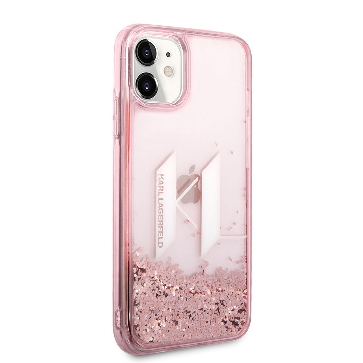 Apple iPhone 11 Kılıf Karl Lagerfeld Sıvılı Simli Dizayn Kapak - Görsel 2