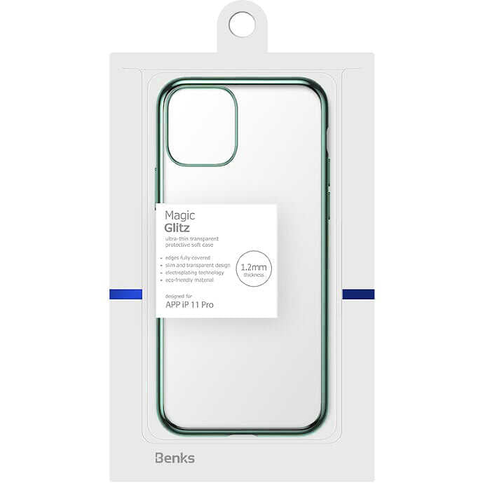Apple iPhone 11 Pro Benks Magic Glitz Ultra-Thin Transparent Protective Soft Kapak - Görsel 4