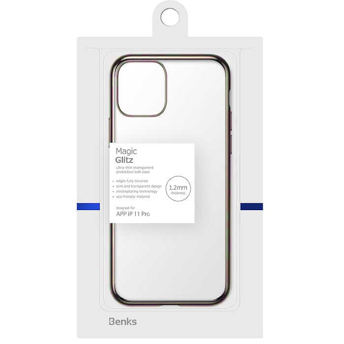 Apple iPhone 11 Pro Benks Magic Glitz Ultra-Thin Transparent Protective Soft Kapak - Görsel 5