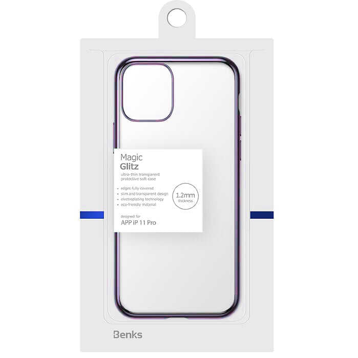 Apple iPhone 11 Pro Benks Magic Glitz Ultra-Thin Transparent Protective Soft Kapak - Görsel 6
