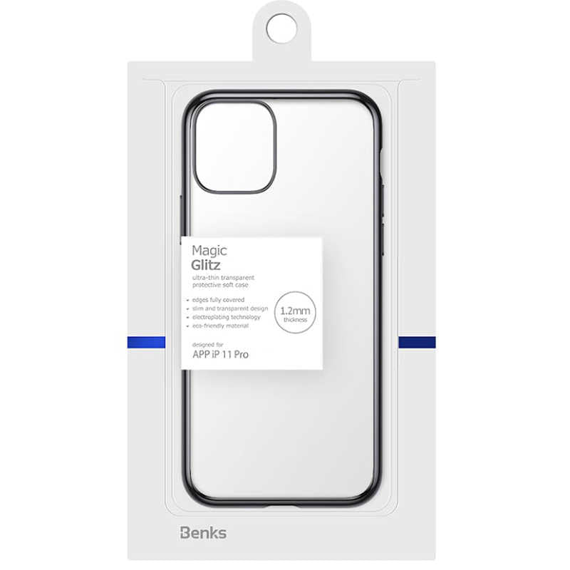 Apple iPhone 11 Pro Benks Magic Glitz Ultra-Thin Transparent Protective Soft Kapak - Görsel 2