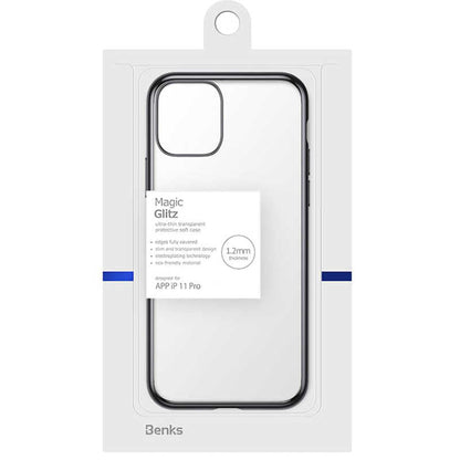 Apple iPhone 11 Pro Benks Magic Glitz Ultra-Thin Transparent Protective Soft Kapak - Görsel 2