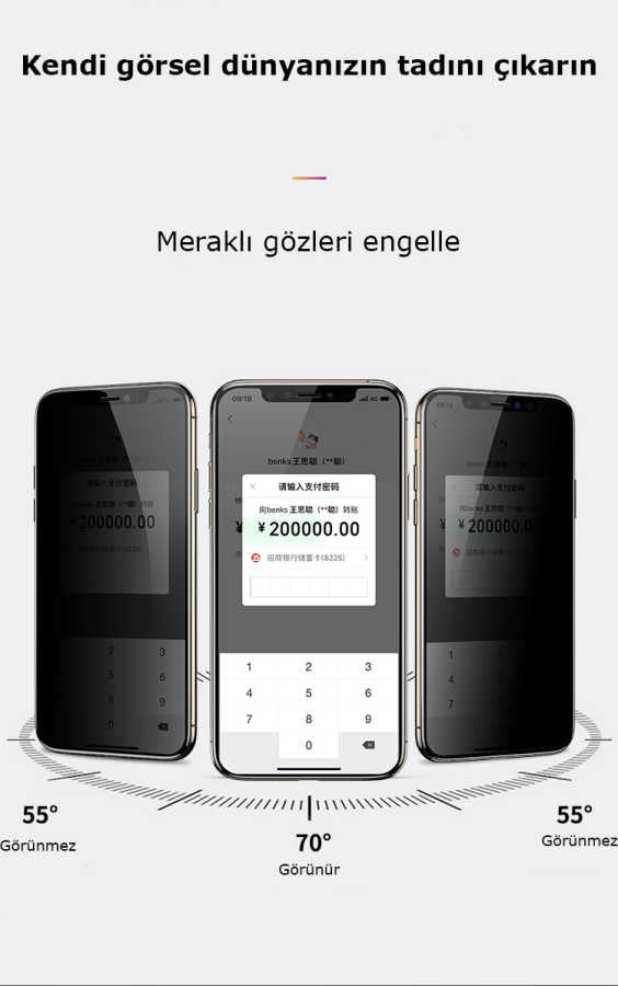 Apple iPhone 11 Pro Max Benks 0.3mm V Pro Privacy Ekran Koruyucu - Görsel 6
