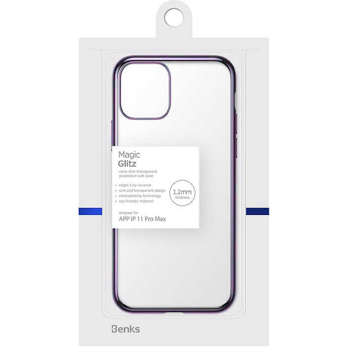 Apple iPhone 11 Pro Max Benks Magic Glitz Ultra-Thin Transparent Protective Soft Kapak - Görsel 7