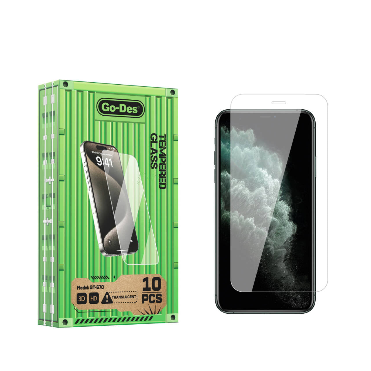 Apple iPhone 11 Pro Max Go Des Parmak İzi Bırakmayan 9H Oleofobik Bom Glass Ekran Koruyucu - Görsel 2