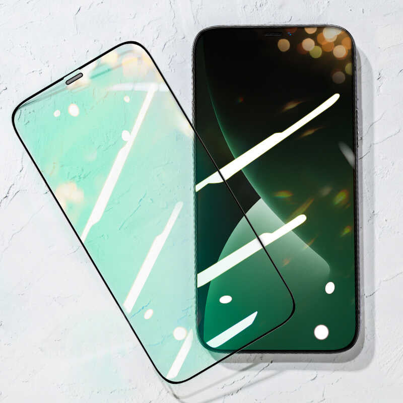 Apple iPhone 12 Benks 0.3mm V Pro Dust Proof Green Light Ekran Koruyucu - Görsel 2