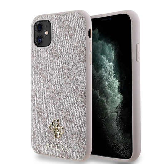 Apple iPhone 12 Kılıf Guess Orjinal Lisanslı M-safe Şarj Özellikli Small 4G Classic Kapak