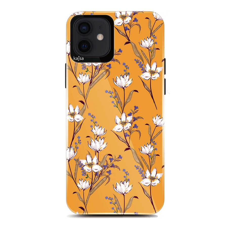 Apple iPhone 12 Kılıf Kajsa Botanic Kapak - Görsel 4