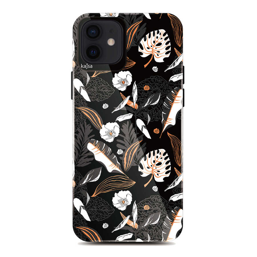 Apple iPhone 12 Kılıf Kajsa Botanic Kapak - Görsel 5