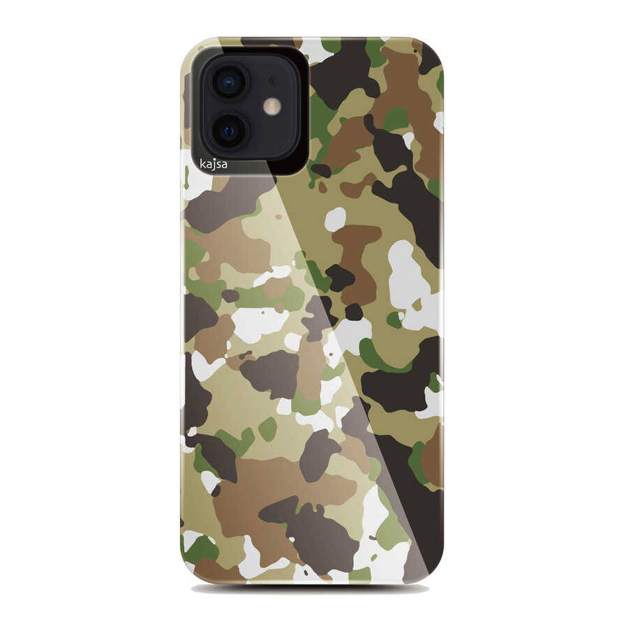 Apple iPhone 12 Kılıf Kajsa Camo Kapak - Görsel 5
