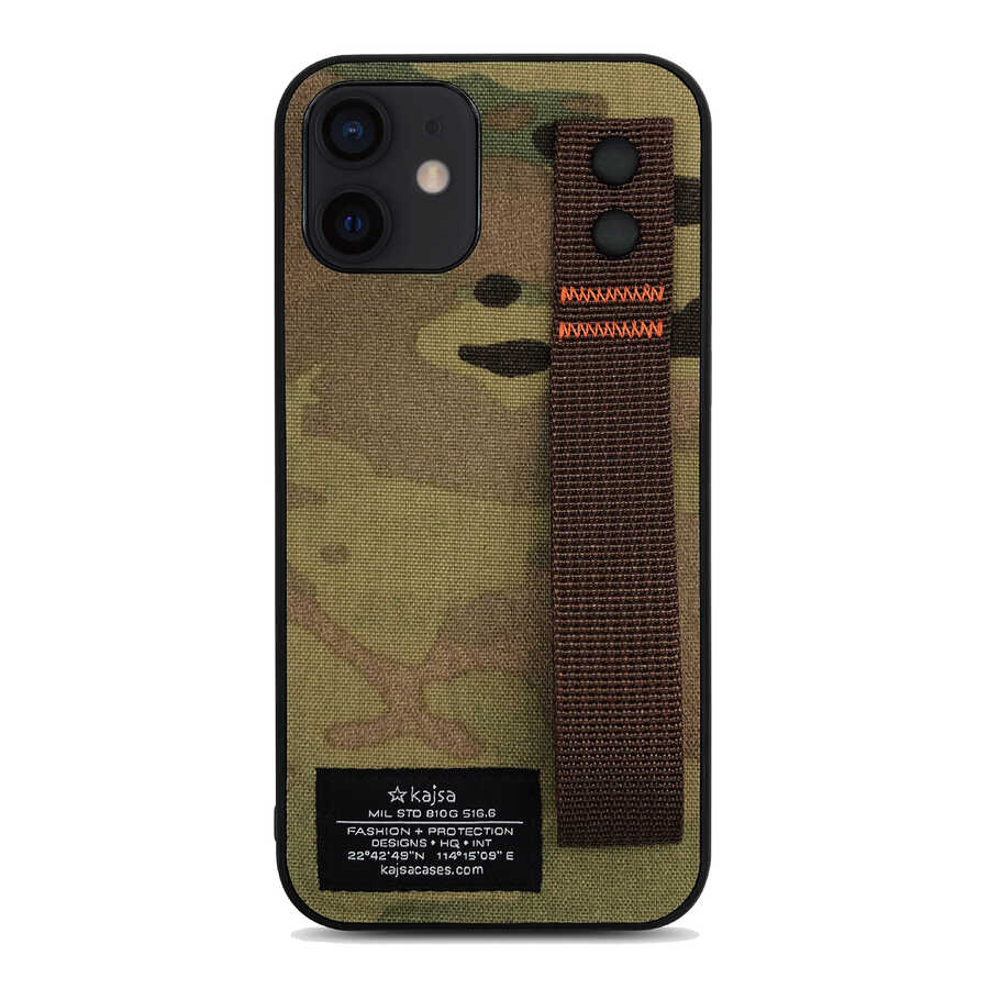 Apple iPhone 12 Kılıf Kajsa Cordura Serisi Military Kapak - Görsel 2