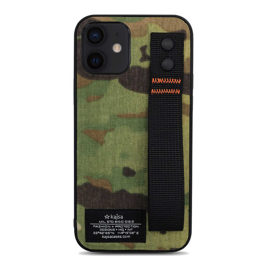 Apple iPhone 12 Kılıf Kajsa Cordura Serisi Military Kapak - Görsel 3