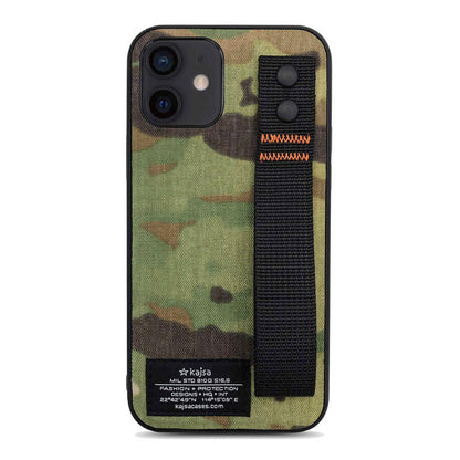 Apple iPhone 12 Kılıf Kajsa Cordura Serisi Military Kapak - Görsel 3