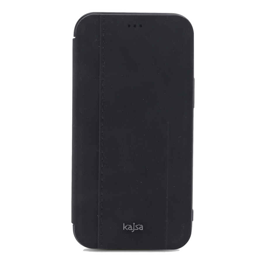 Apple iPhone 12 Kılıf Kajsa Dale Serisi Parallel PU Folio Kapaklı Kılıf - Görsel 2
