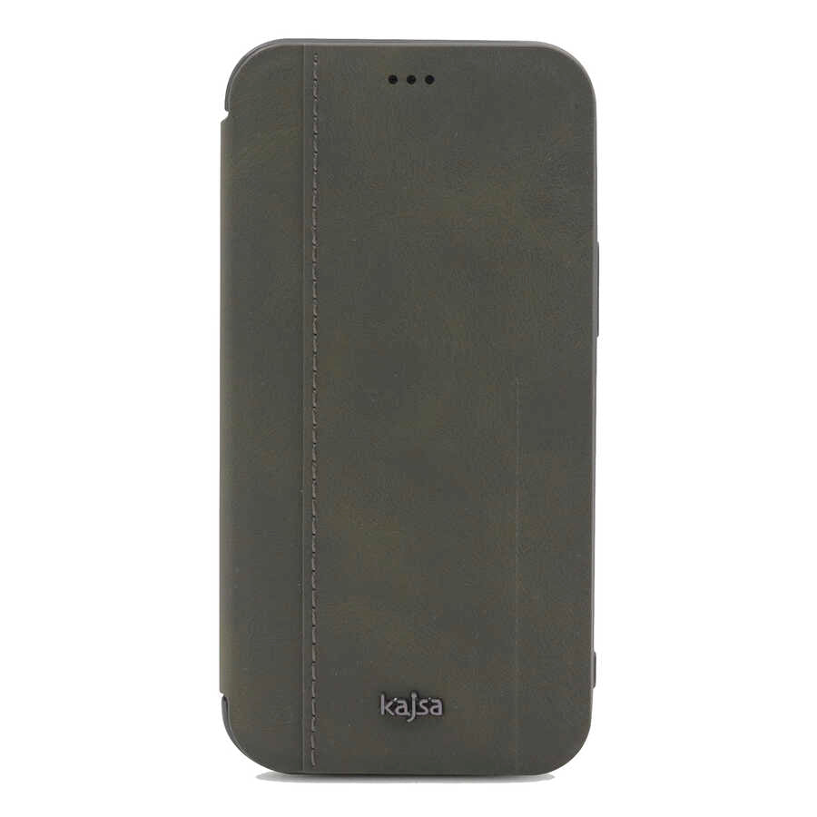 Apple iPhone 12 Kılıf Kajsa Dale Serisi Parallel PU Folio Kapaklı Kılıf - Görsel 6