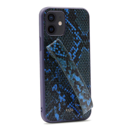 Apple iPhone 12 Kılıf Kajsa Glamorous Serisi Snake Handstrap Kapak - Görsel 2