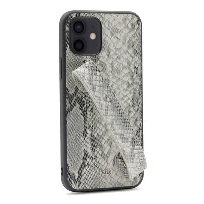 Apple iPhone 12 Kılıf Kajsa Glamorous Serisi Snake Handstrap Kapak - Görsel 3