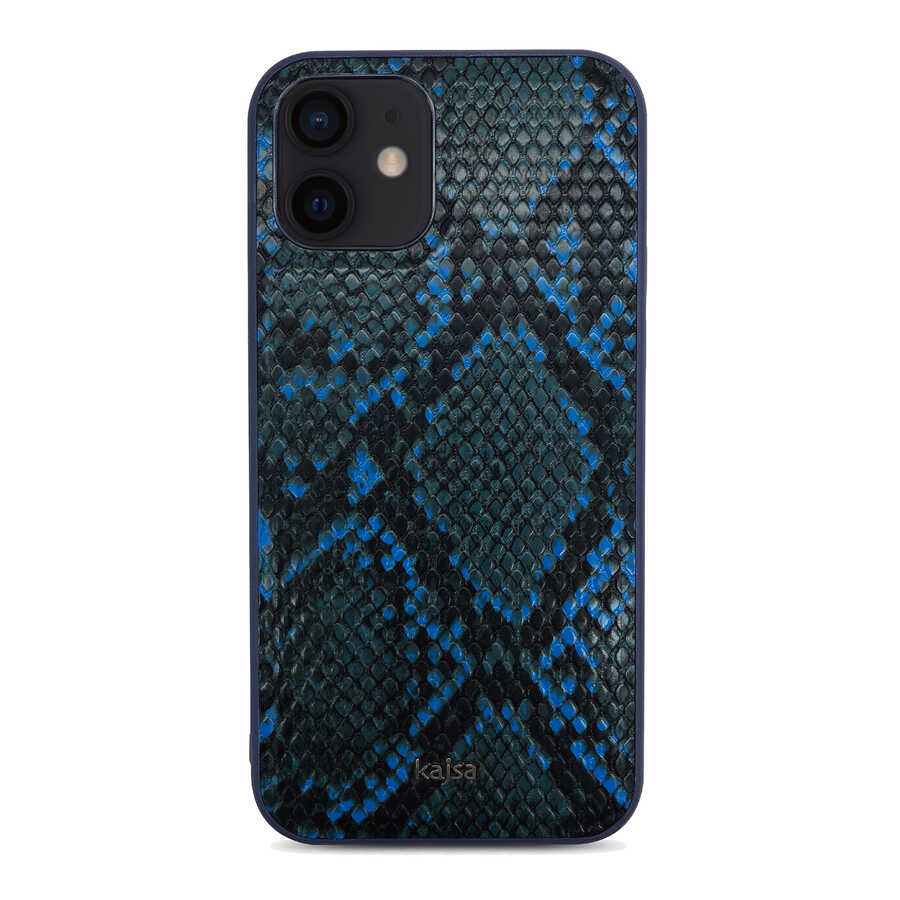 Apple iPhone 12 Kılıf Kajsa Glamorous Serisi Snake Pattern Kapak - Görsel 2