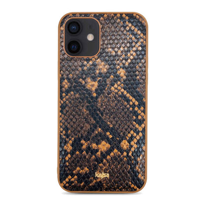 Apple iPhone 12 Kılıf Kajsa Glamorous Serisi Snake Pattern Kapak - Görsel 7
