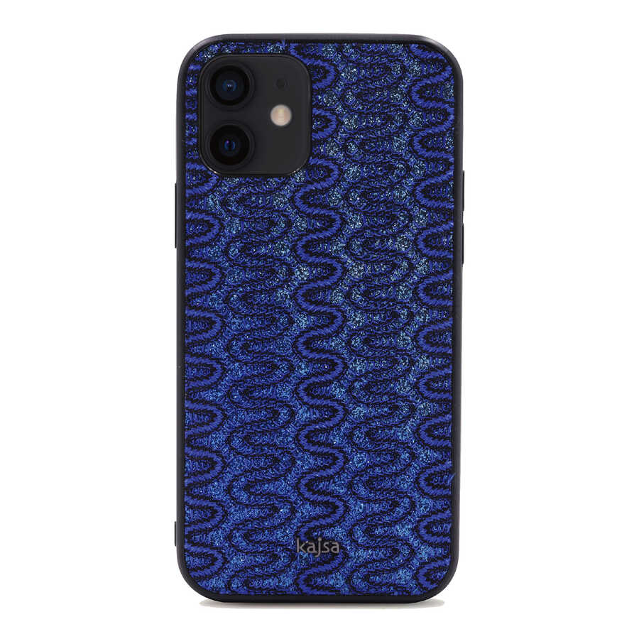 Apple iPhone 12 Kılıf Kajsa Glamorous Serisi Waterfall Pattern Kapak - Görsel 2