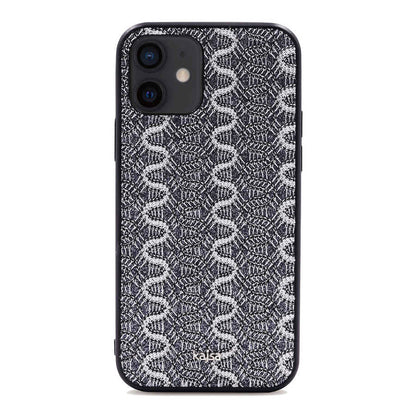 Apple iPhone 12 Kılıf Kajsa Glamorous Serisi Waterfall Pattern Kapak - Görsel 4