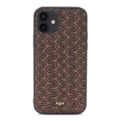 Apple iPhone 12 Kılıf Kajsa Glamorous Serisi Waterfall Pattern Kapak - Görsel 6