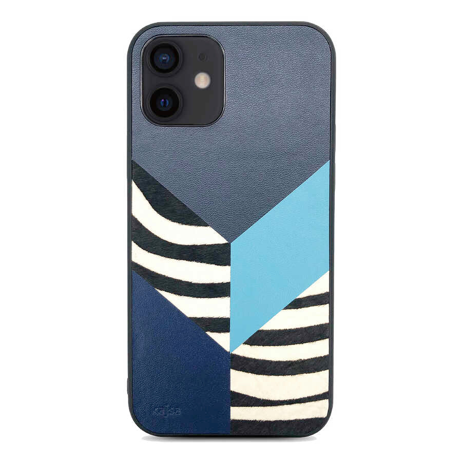 Apple iPhone 12 Kılıf Kajsa Glamorous Serisi Zebra Combo Kapak - Görsel 2